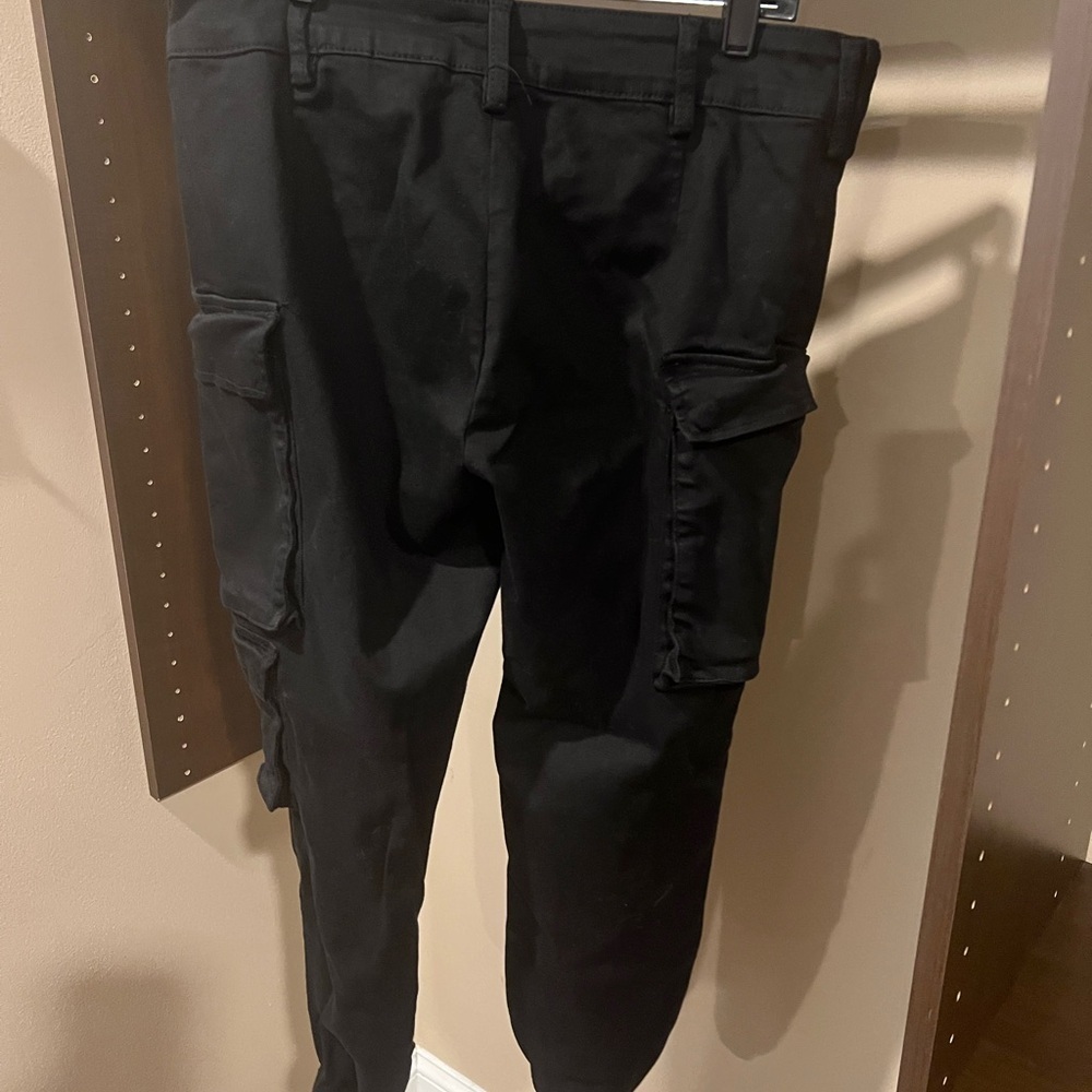 Fashion Nova Sleek Black Cargo Pants